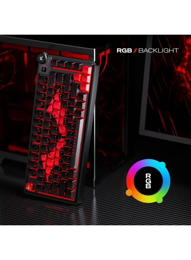 سايبيرت لوحة مفاتيح الألعاب Cybeart Nighthawk 75 إصدار باتمان - Image 3